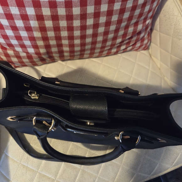 Michael Kors Black Handbag with Gold Accents - Picture 8 of 12